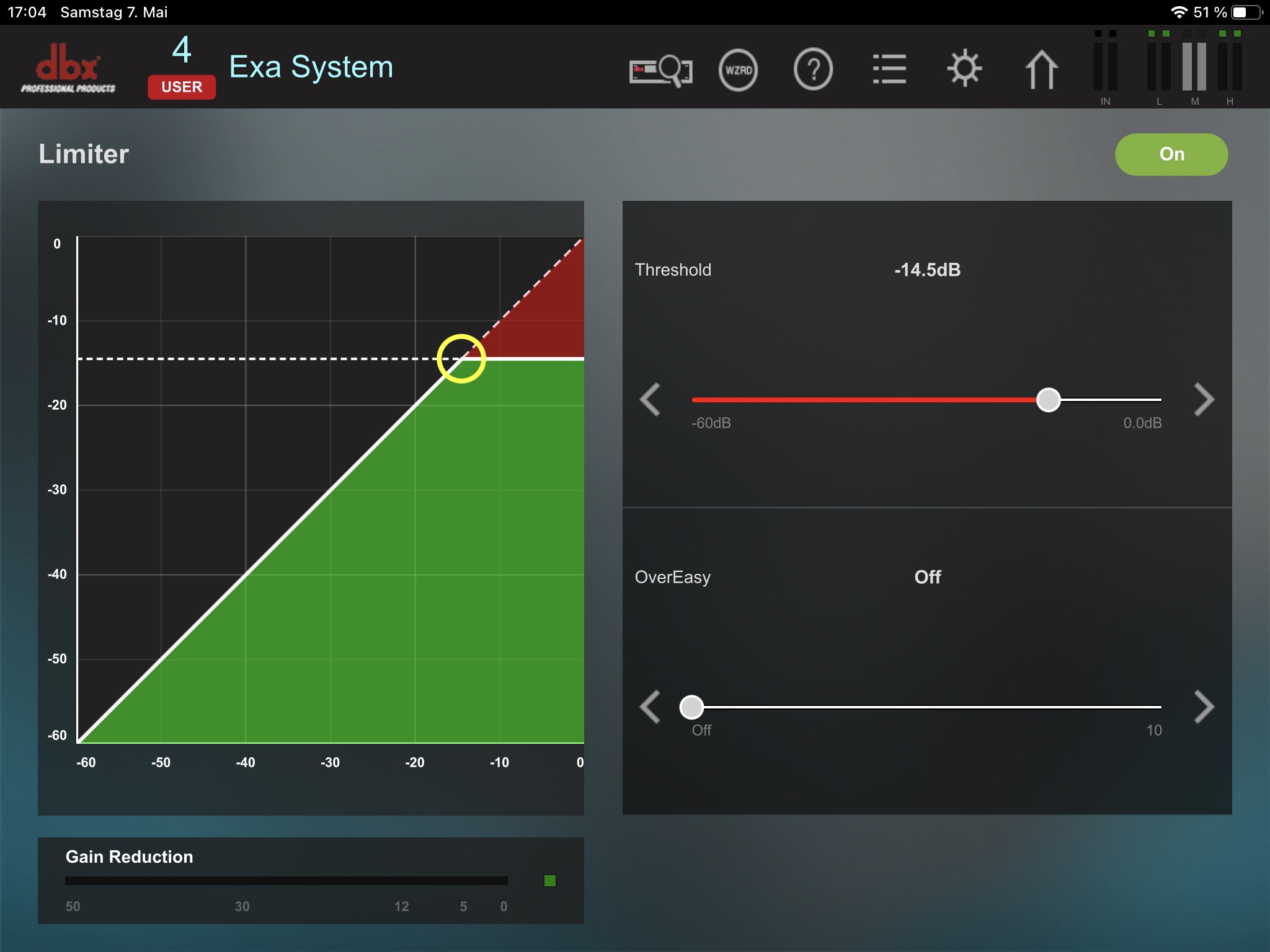 subwoofer limiter setting